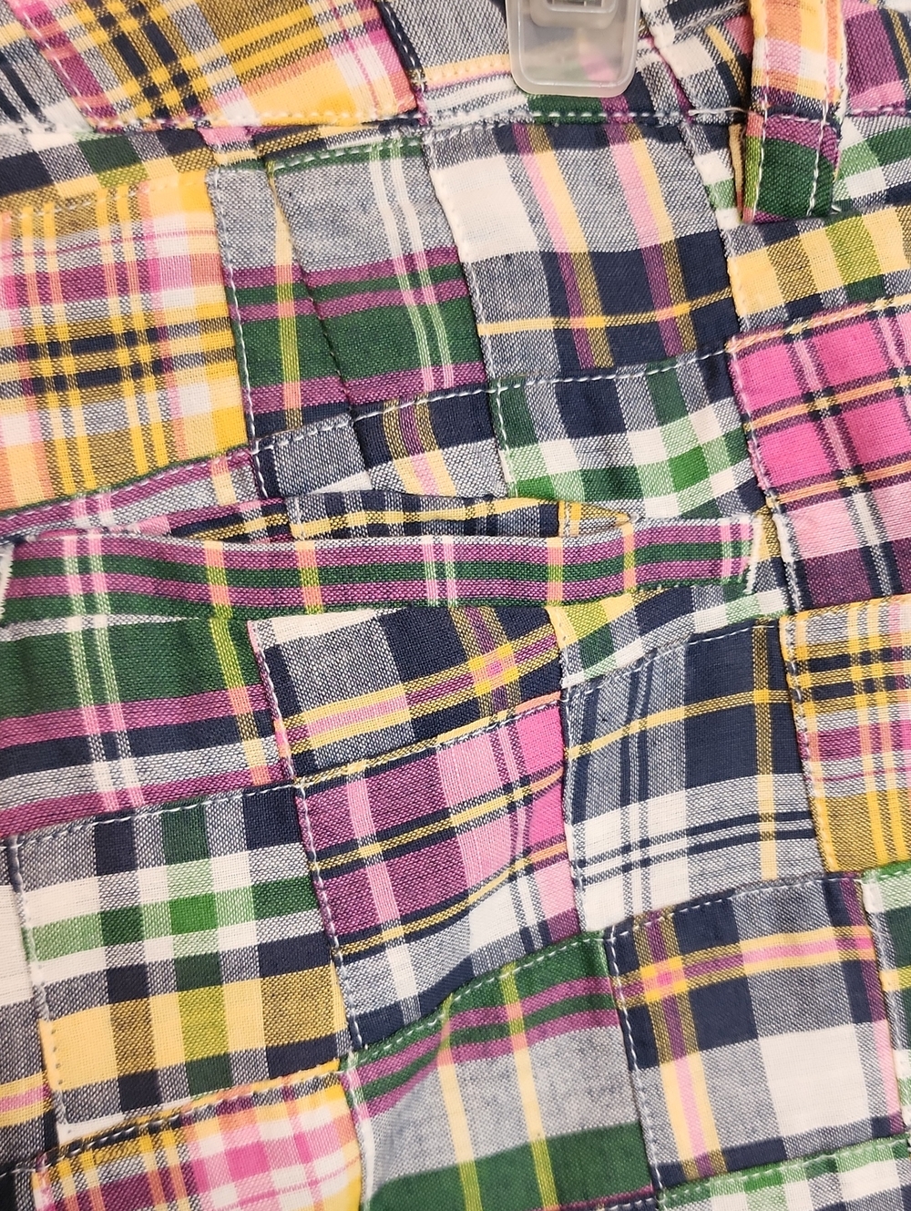 Tailor New York Madras Quilt Plaid Golf, Any Occcasion Pants, Pink, Green, Navy - Picture 7 of 12